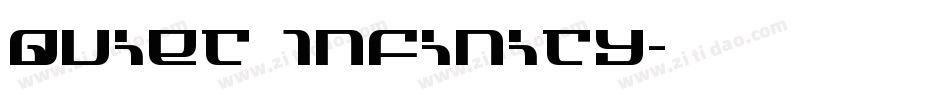 Quiet Infinity字体转换